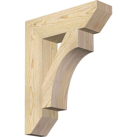 Ekena Millwork Westlake Slat Rough Sawn Bracket, Douglas Fir, 4"W x 16"D x 20"H BKT04X16X20WTL06RDF